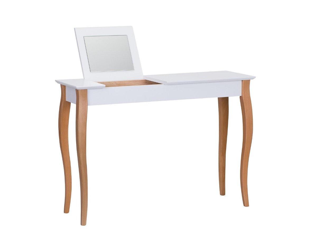 Toaletka LILLO z Lusterkiem - 105x35cm Biała