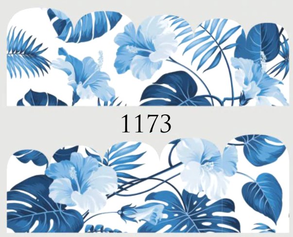 Naklejki wodne na paznokcie LIŚCIE - nr 1173