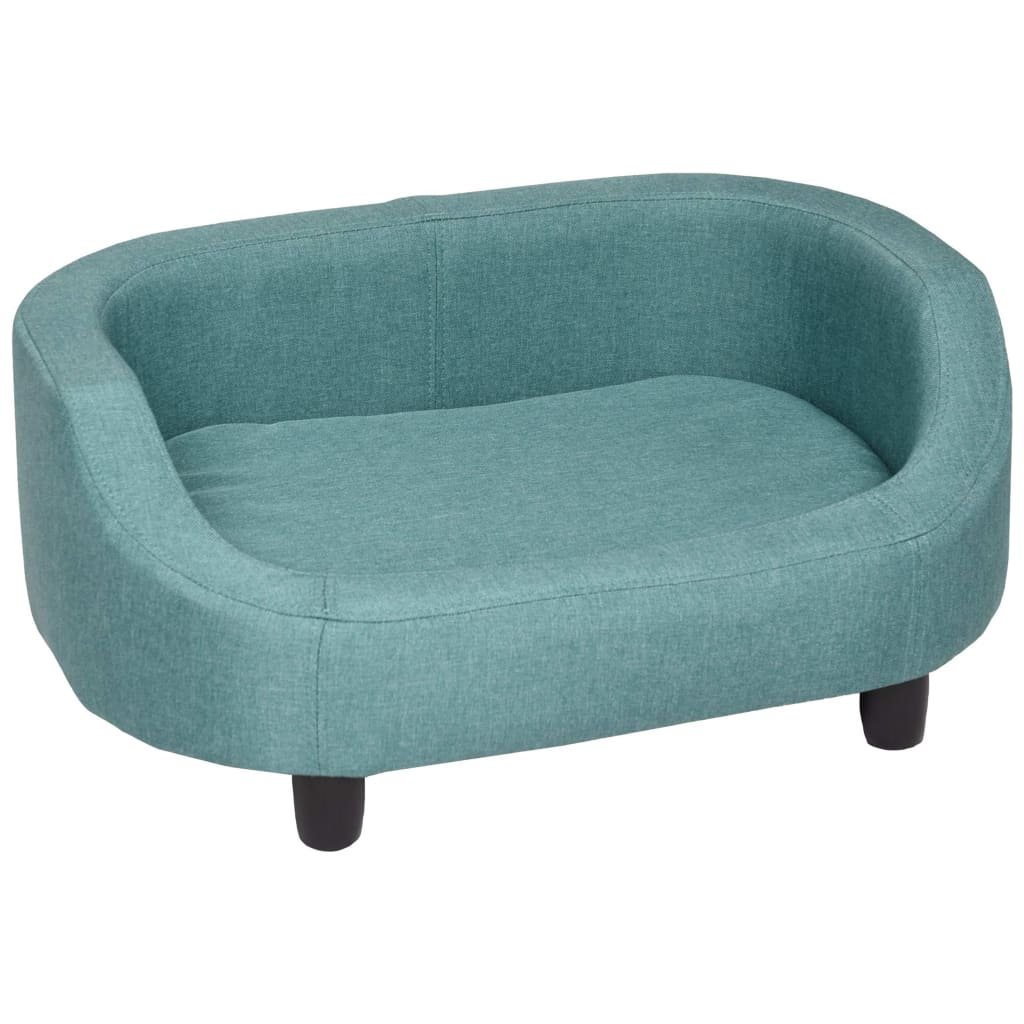 FLAMINGO Sofa dla psa Emerald, zielona, S, 56x39x23,5 cm