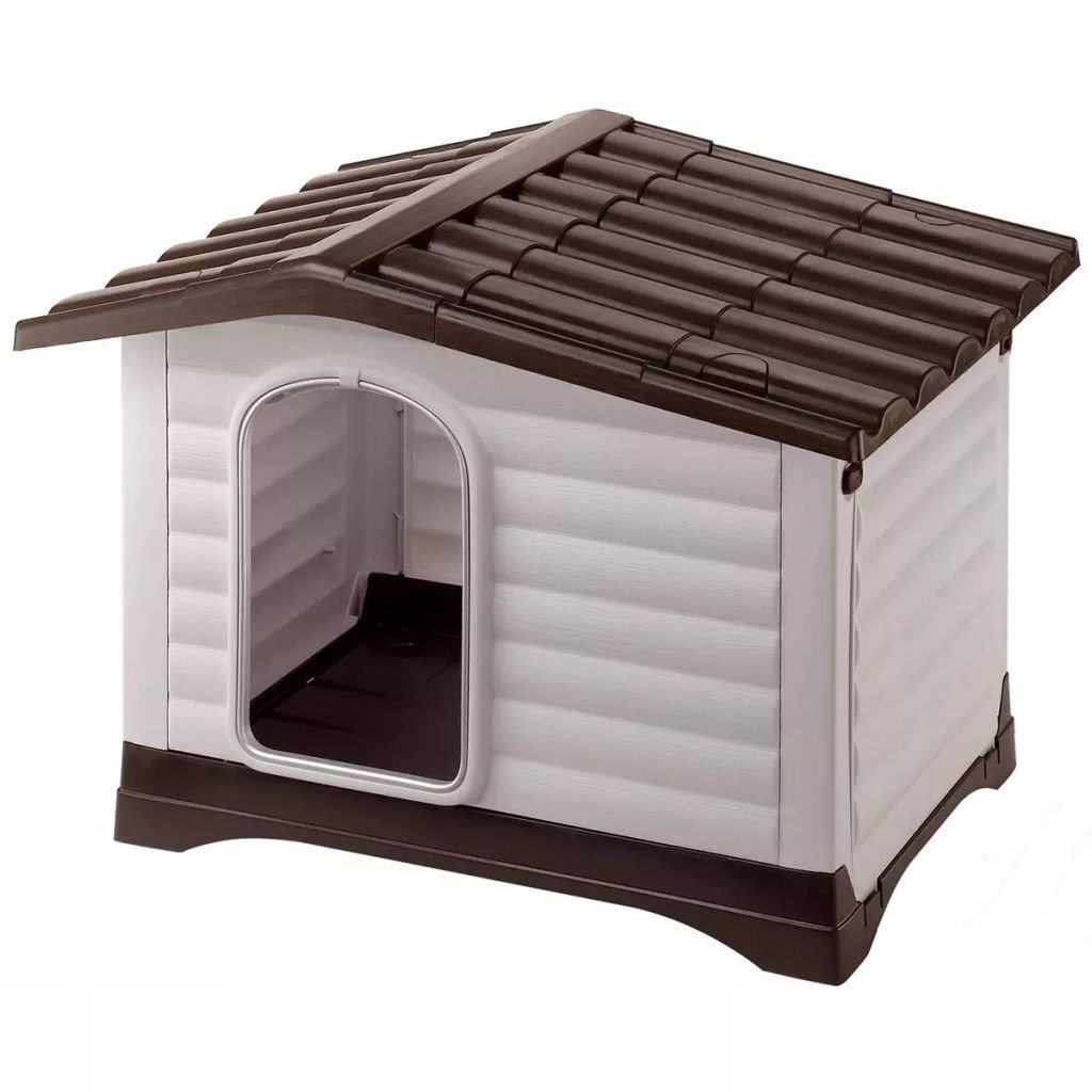 Ferplast Buda dla psa, Villa 90, szara, 88 x 72 65 cm, 87255099