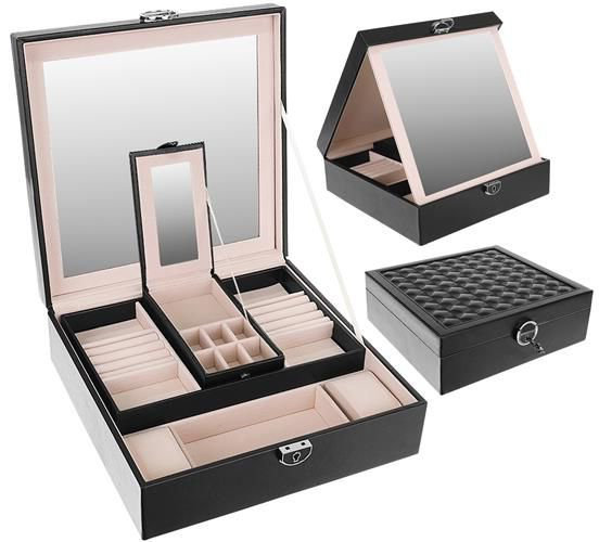 Lilienne Kuferek na biżuterię czarny XL ORGBIZSP01130-1