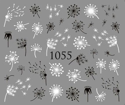 Naklejki wodne na paznokcie - nr 1055