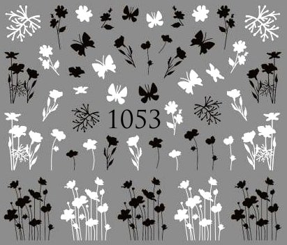 Naklejki wodne na paznokcie WIOSENNE - nr 1053