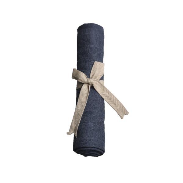 FILIBABBA Filibabba Pieluszka muślinowa 65 x 65 cm Dark Blue