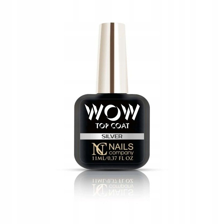 Top coat silver WOW Nails Company 6 ml