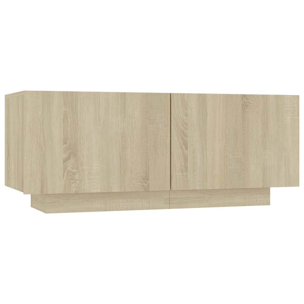 vidaXL Szafka nocna, dąb sonoma, 100x35x40 cm, płyta wiórowa