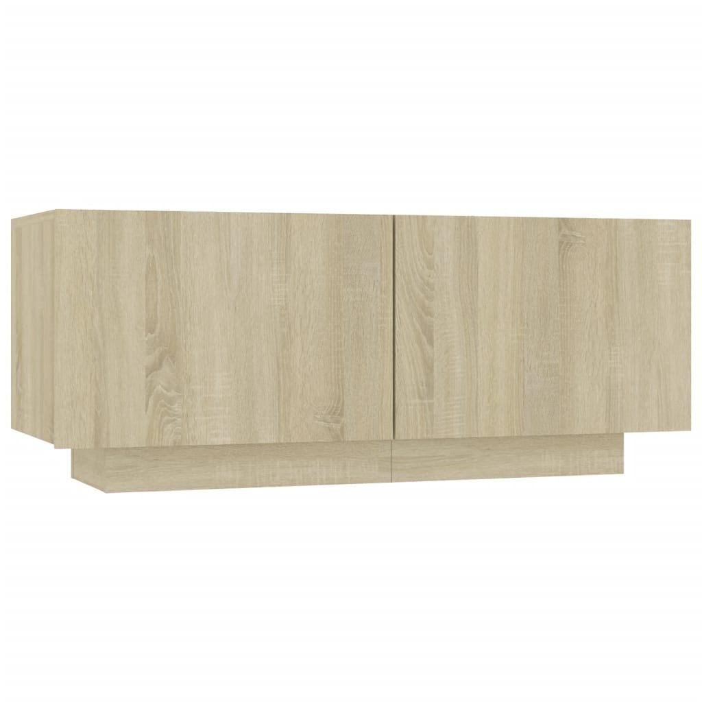 vidaXL Szafka pod TV, dąb sonoma, 100x35x40 cm, płyta wiórowa