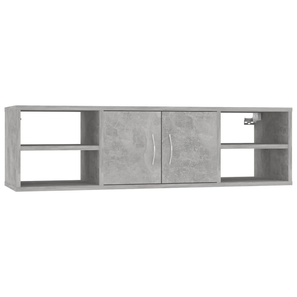 vidaXL vidaXL Półka ścienna, szarość betonu, 102x30x29 cm, płyta wiórowa
