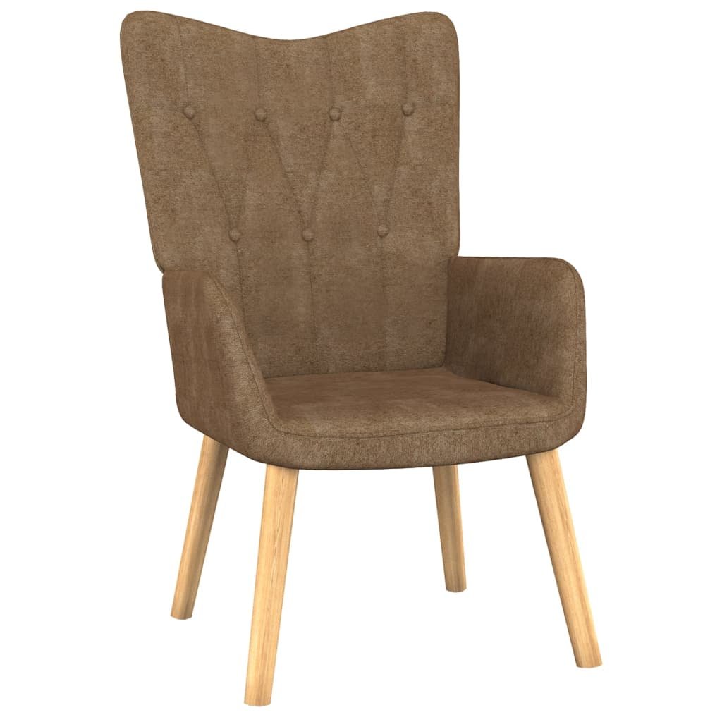 vidaXL Fotel z podnóżkiem, 62 x 68,5 x 96 cm, taupe, obity tkaniną