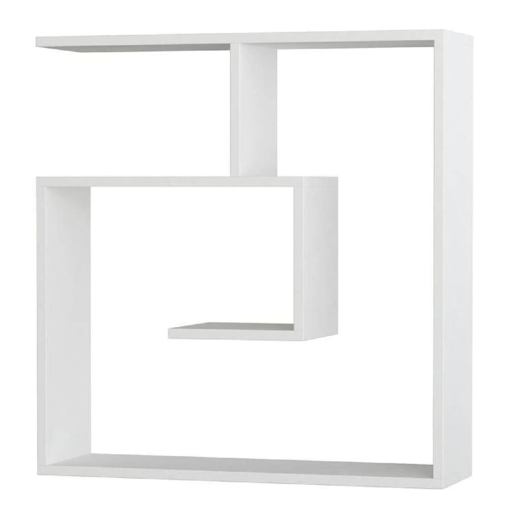 Homemania Homemania Półka ścienna Laby, 75x22x75 cm, biała HOMFRT-038