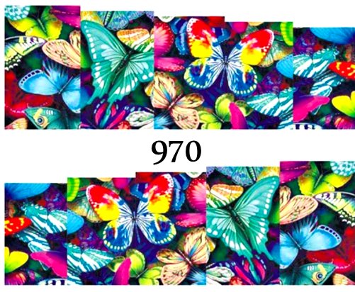 Naklejki wodne na paznokcie - nr 970