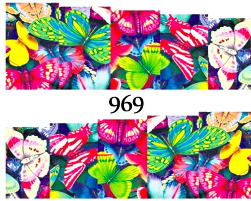 Naklejki wodne na paznokcie - nr 969