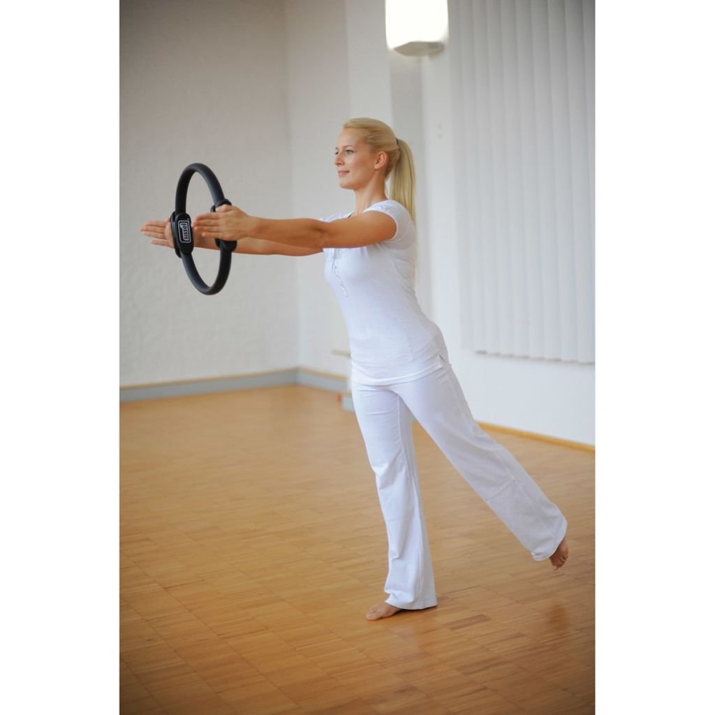 Hospidex Sissel Obręcz do Pilatesu, 38 cm, czarna, SIS-310.020