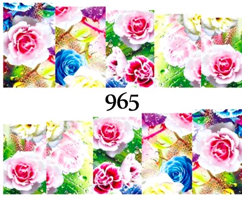 Naklejki wodne na paznokcie - nr 965