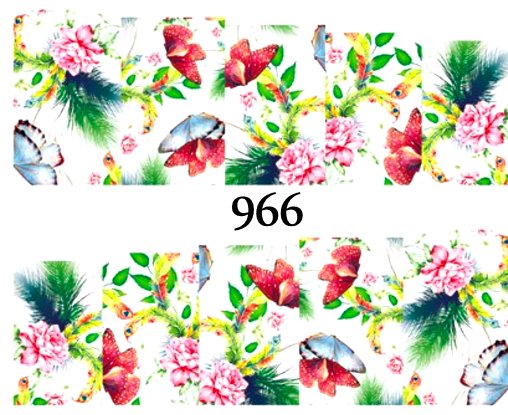 Naklejki wodne na paznokcie - nr 966