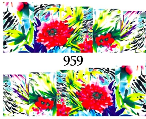 Naklejki wodne na paznokcie - nr 959