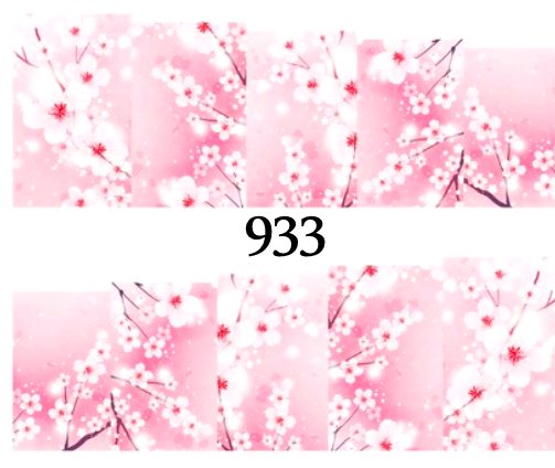 Naklejki wodne na paznokcie - nr 933