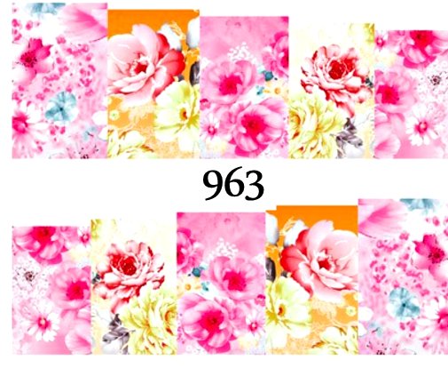 Naklejki wodne na paznokcie - nr 963
