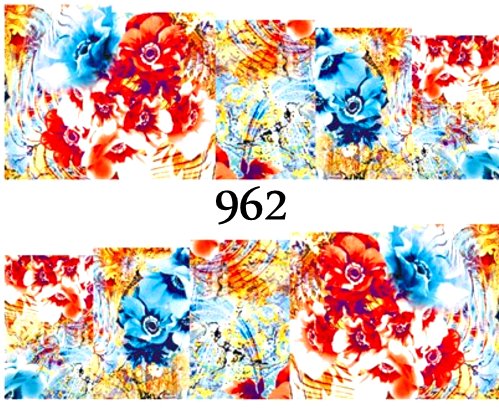Naklejki wodne na paznokcie - nr 962