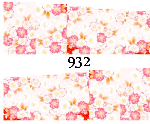 Naklejki wodne na paznokcie - nr 932