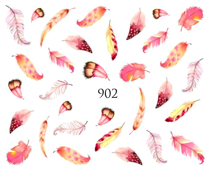 Naklejki wodne na paznokcie - nr 902