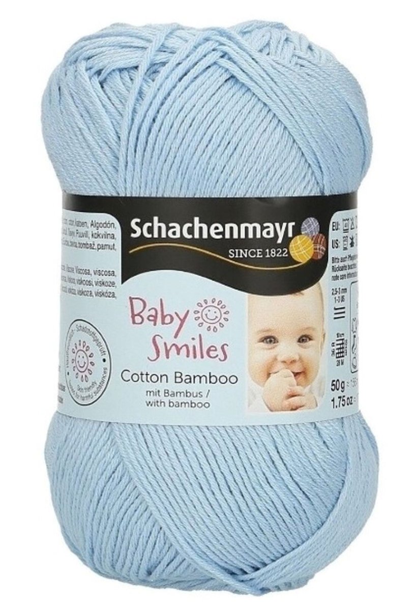 Schachenmayr Baby Smiles Cotton Bamboo 9807370-01001 biała włóczka do robienia na drutach, szydełkowania, przędza dla dzieci