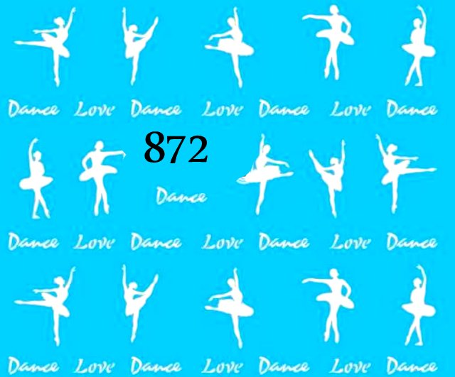 Naklejki wodne na paznokcie - nr 872