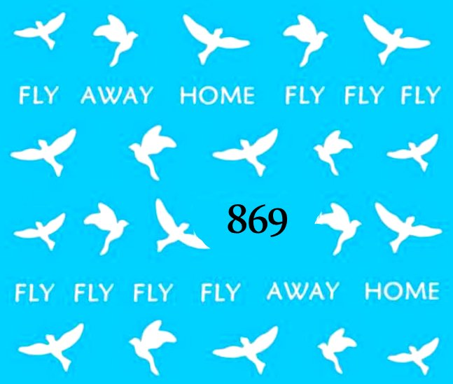 Naklejki wodne na paznokcie - nr 869