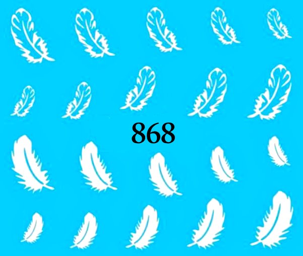 Naklejki wodne na paznokcie - nr 868