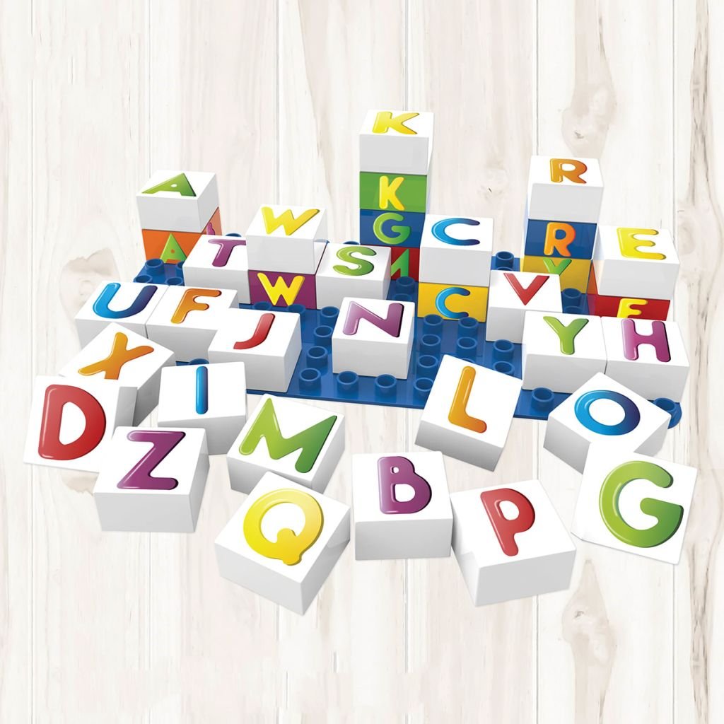 B&B BiOBUDDi Klocki z literami, 36-elementowy zestaw, 0005 BiOBUDDi