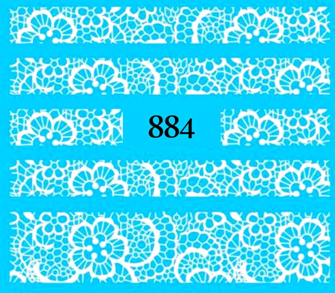 Naklejki wodne na paznokcie - nr 884