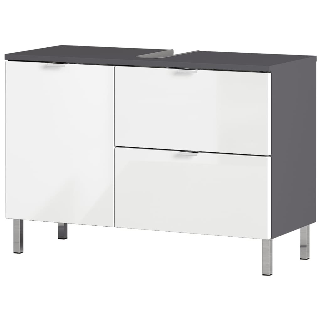 Germania Germania Szafka pod umywalkę GW-Mauresa 34x80x56 cm grafitowo-biała 4005949853034