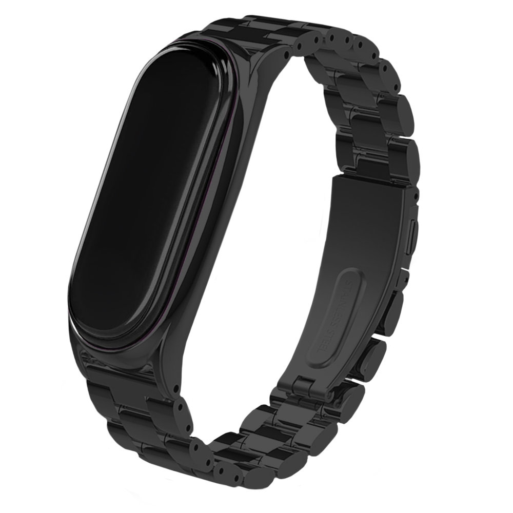 Metalowa Opaska, Bransoleta Do Xiaomi Mi Band 3/4 (Czarna)