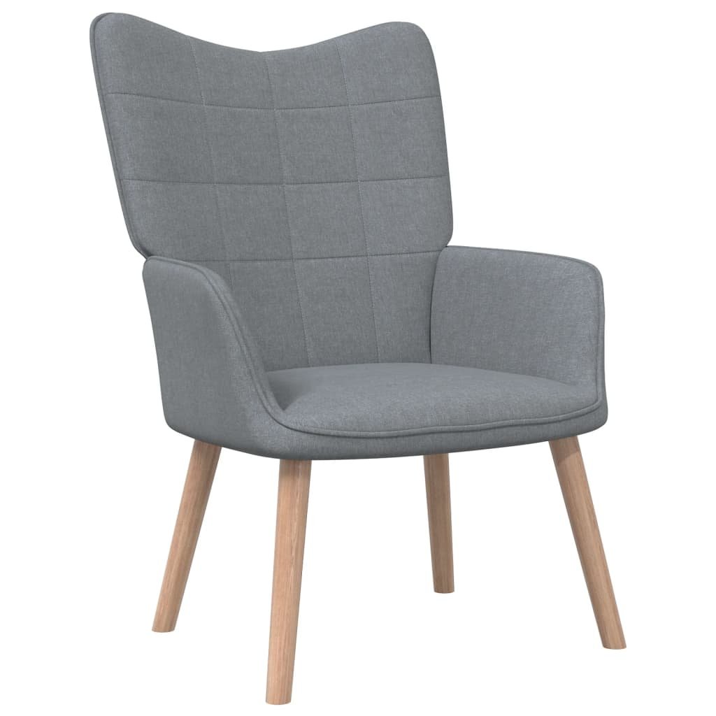 vidaXL Lumarko Fotel, 62 x 68,5 x 96 cm, jasnoszary, obity tkaniną! 327919