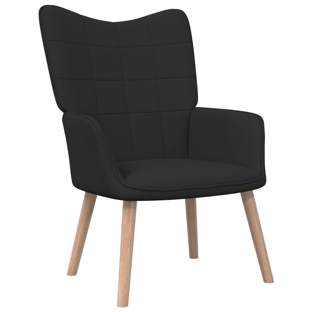 vidaXL Lumarko Fotel, 62 x 68,5 x 96 cm, czarny, obity tkaniną! 327925