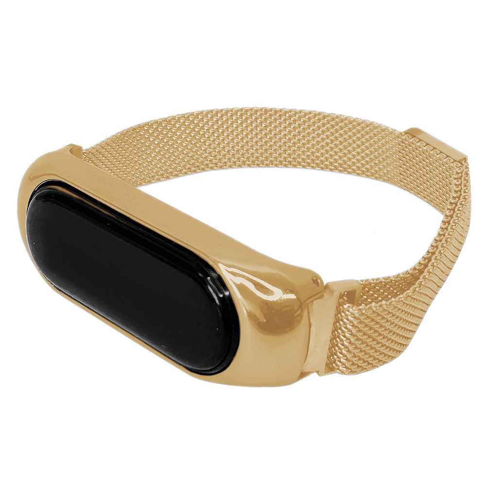 PASEK OPASKA MAGNETYCZNA do XIAOMI MI BAND 3/4 (złoty)