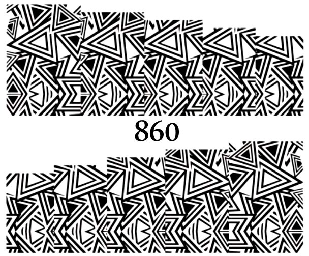 Naklejki wodne na paznokcie - nr 860