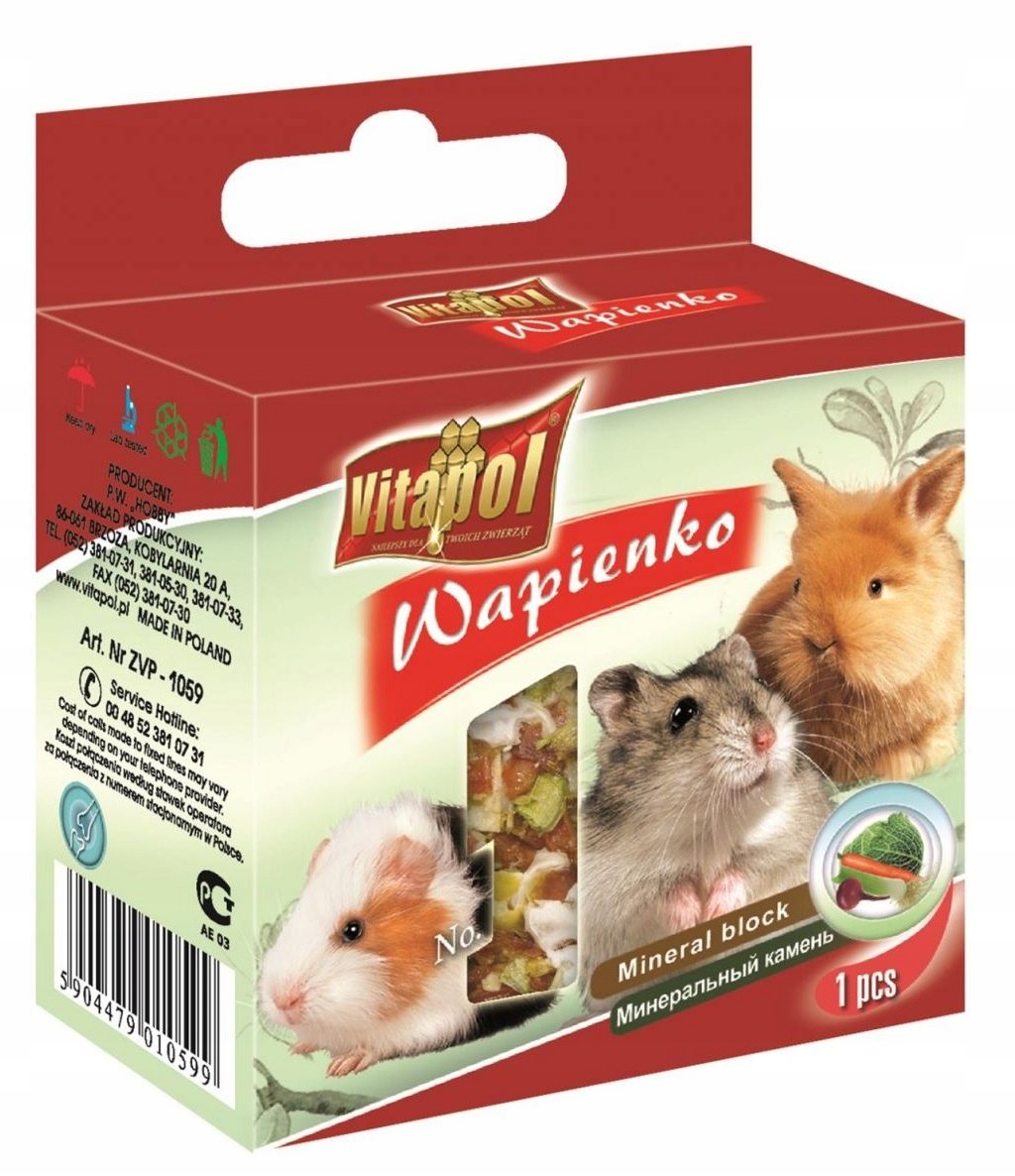 Lolo Pets Classic Classic WAPIENKO DLA GRYZONI WARZYWNE