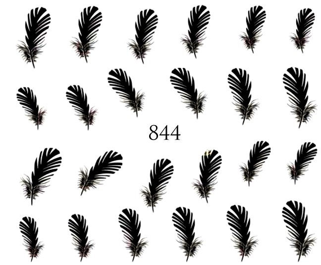 Naklejki wodne na paznokcie - nr 844