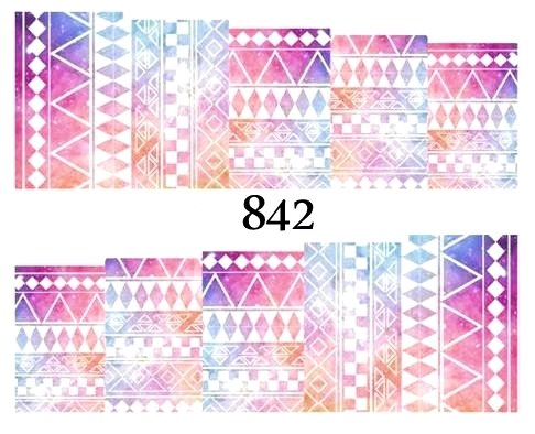 Naklejki wodne na paznokcie - nr 842