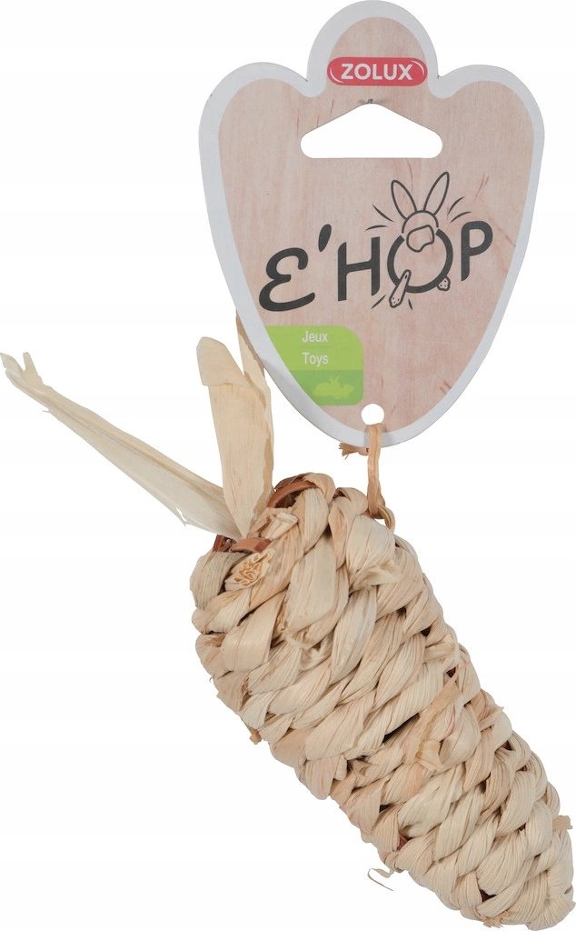 Zolux Zabawka EHOP marchewka z liści kukurydzy dla gryzoni i królików