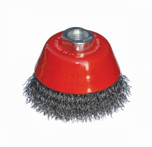 ABRABORO Szczotka doczołowa 80 mm/M14 drut karbo