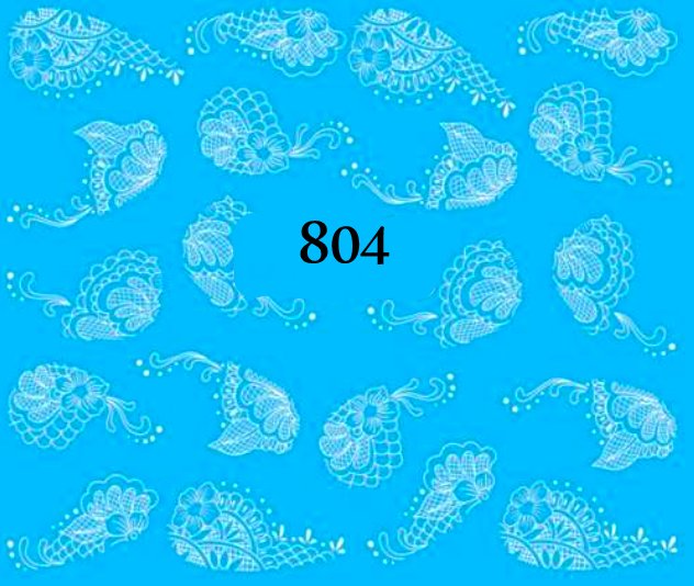 Naklejki wodne na paznokcie - nr 804