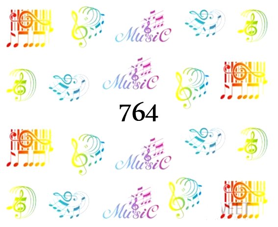 Naklejki wodne na paznokcie - nr 764