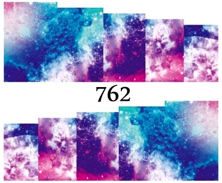 Naklejki wodne na paznokcie NIEBIESKI-FIOLET - 762