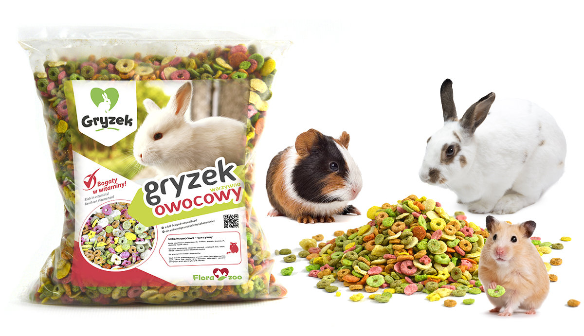 KARMA POKARM DLA GRYZONI KRÓLIKA CHOMIKA ŚWINKI