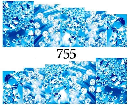 Naklejki wodne na paznokcie - nr 755