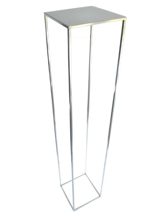 Kwietnik  loft 130 cm  srebrny met 363