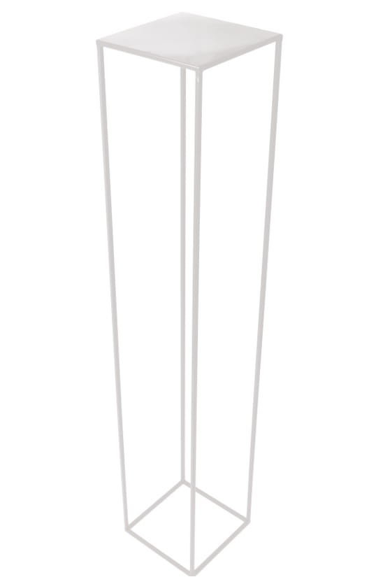 Kwietnik  loft 130 cm  biały met 363