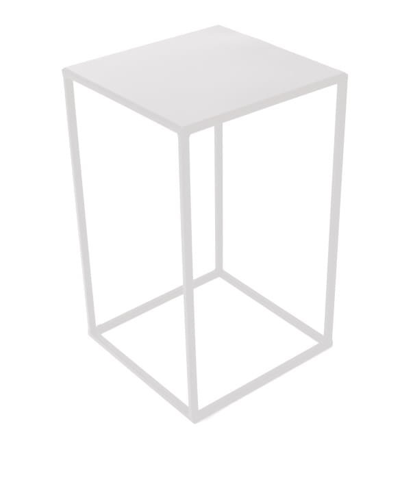 Kwietnik  loft 40cm biały met 363